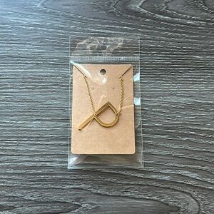 Gold Letter P Necklace